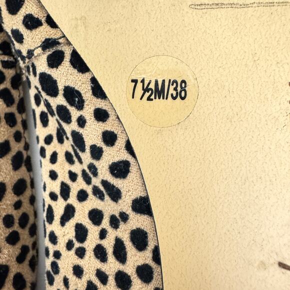 Sole Society Womens Breck Flat Loafer Shoe Size 7.5 Cheetah Print Brown - Picture 8 of 8